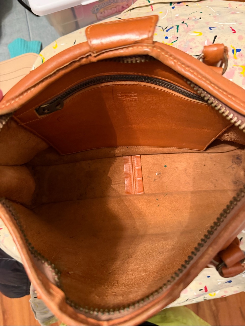 VTG Bonnie Cashin for Meyers Classic Tan Leather Satchel Bag - Picture 14 of 15